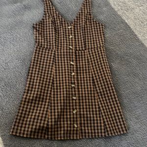 American Eagle Plaid Dress Jumper Size M